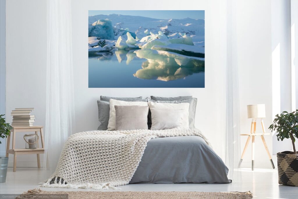 Jokulsarlon IJsland gletsjermeer werk aan de muur Melissa Peltenburg