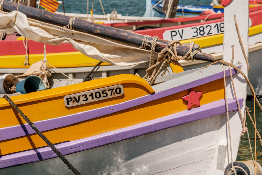 Barques Catalanes in haven van Canet en Roussillon Reislegende