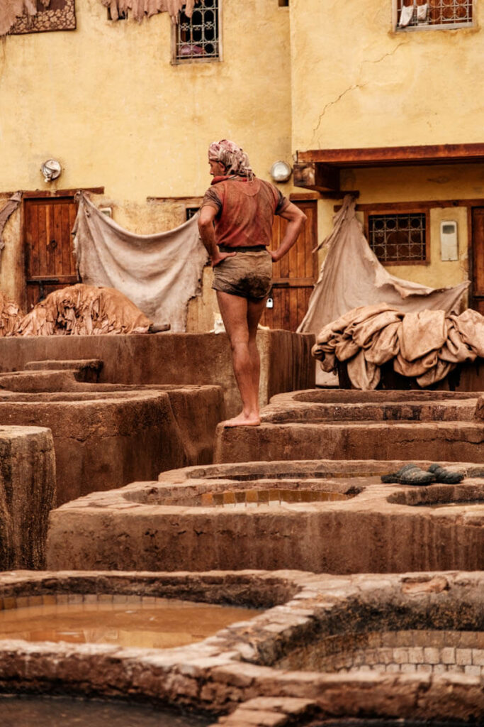 Chaouwara Tanneries Fez Marokko Reislegende