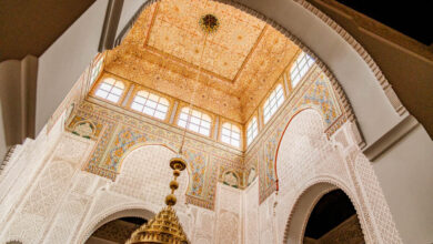 Meknes Mausoleum van Moulay Ismail tombe zaal Noord Marokko Reislegende