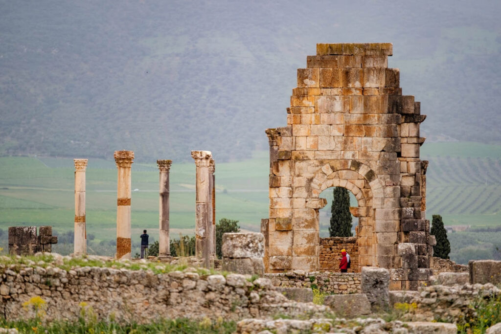 Route door Noord Marokko bezienswaardigheden Volubilis Reislegende