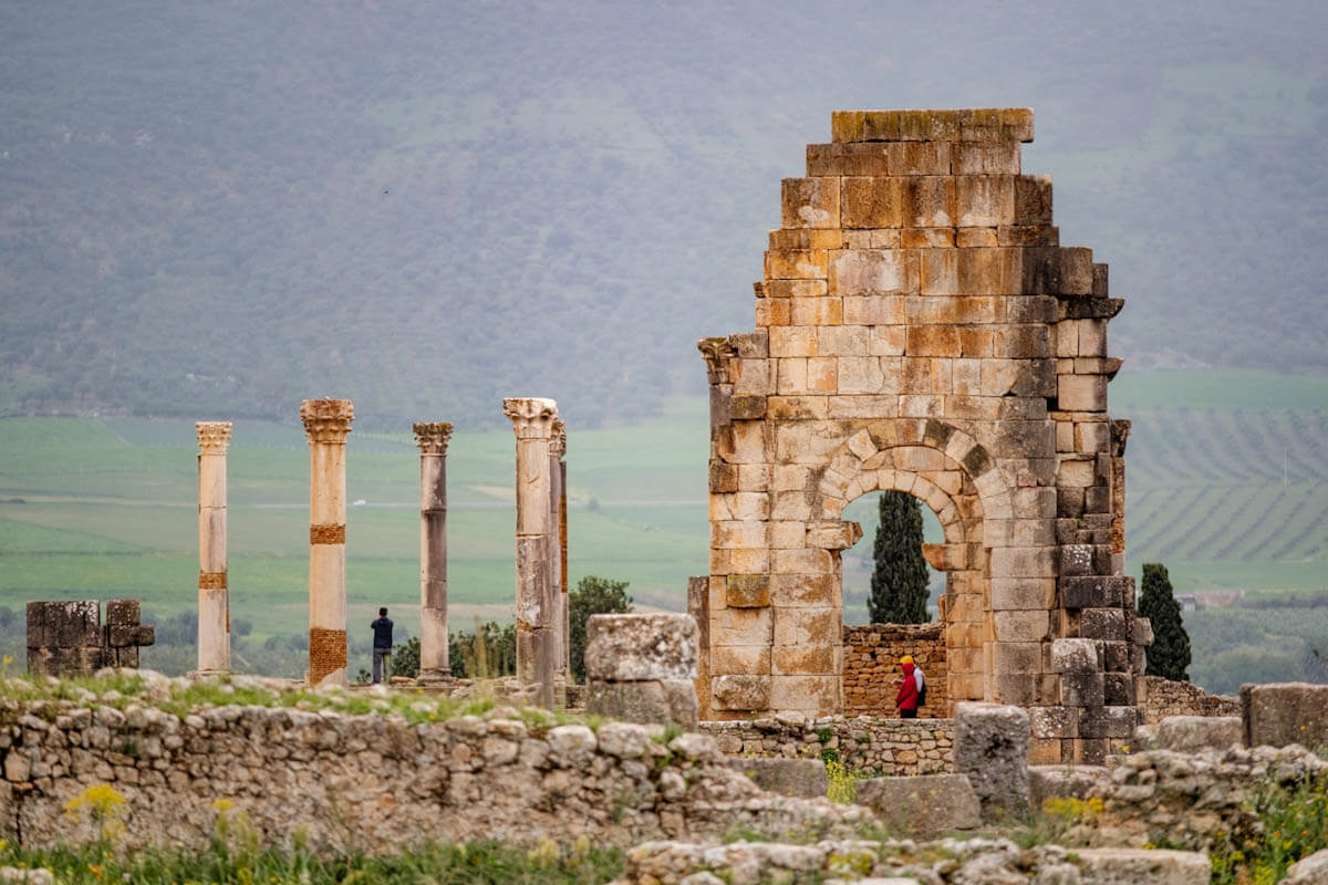 Volubilis Romeinse nederzetting Marokko Reislegende