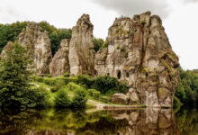 Externsteine Duitsland Teutoburger Wald Reislegende