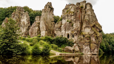 Externsteine Duitsland Teutoburger Wald Reislegende