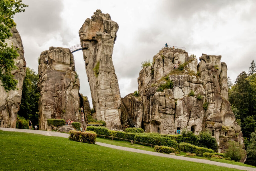 Externsteine Teutoburger Wald Duitsland Reislegende