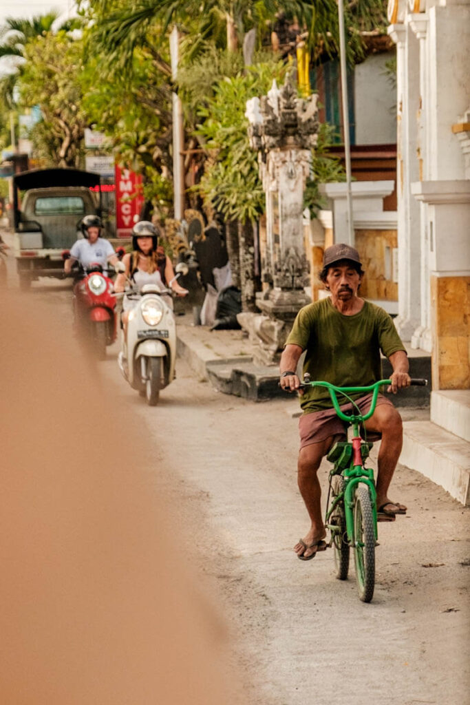 Vervoer op Nusa Lembongan fiets huren Bali Reislegende