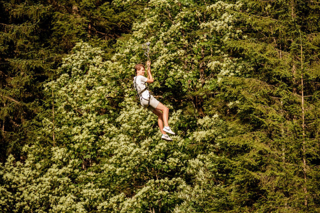 Zomer in Bregenzerwald zipline Reislegende