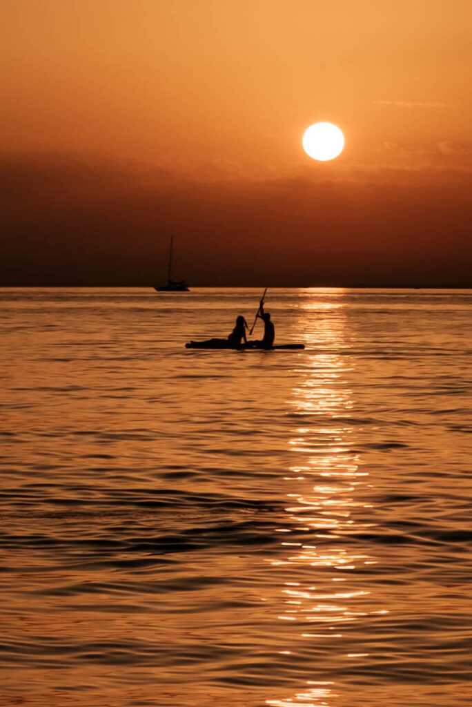 Zonsondergang in Bregenz Reislegende