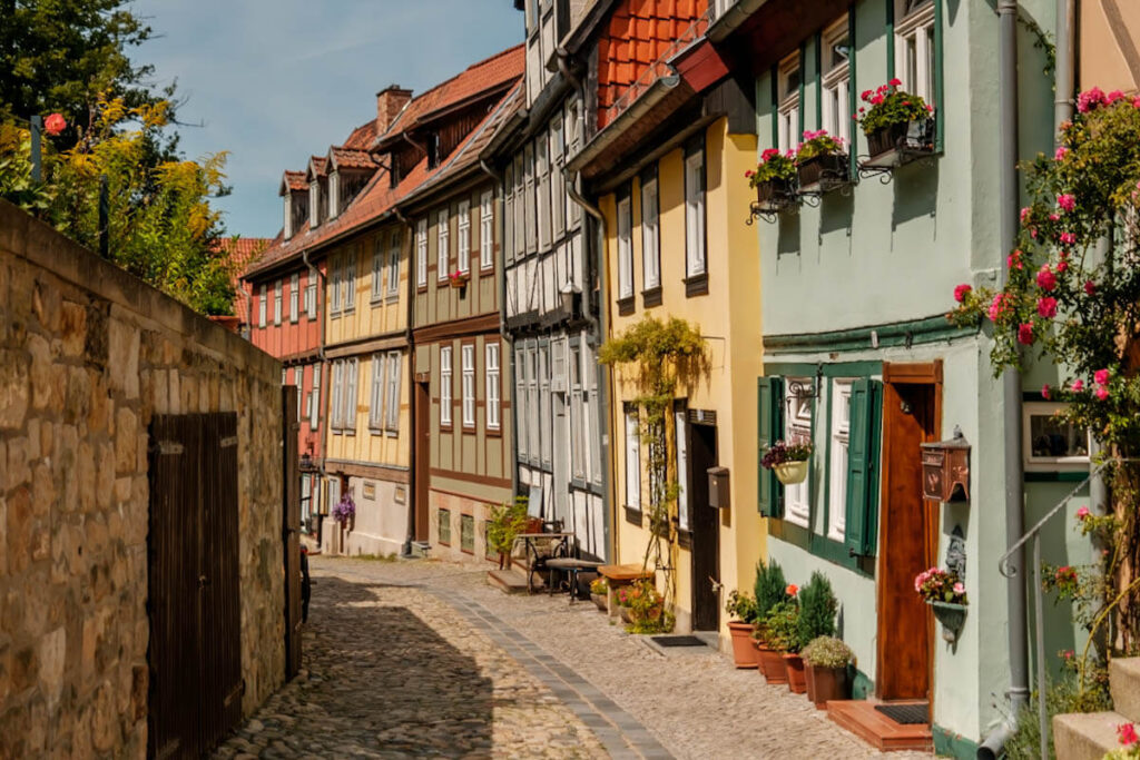 Schlossberg straatjes Quedlinburg