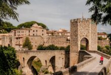 Brug Besalu Spanje Catalonie Reislegende