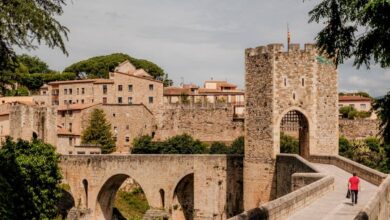 Brug Besalu Spanje Catalonie Reislegende