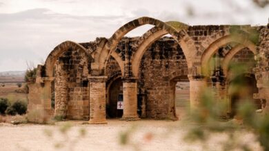 Latin church of Saint Mamas Agios Sozomenos Cyprus Reislegende