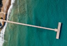 Limni Pier Cyprus drone Reislegende