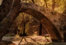 Venetiaanse bruggen op Cyprus Tzelefos Bridge