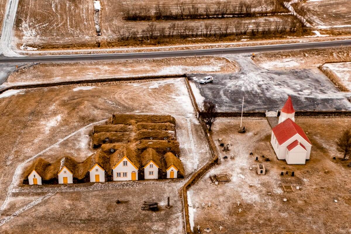 Glaumbaer museum Trollaskagi Skagafjordur IJsland Reislegende