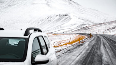 Trollaskagi ring road 1 IJsland in de winter Reislegende