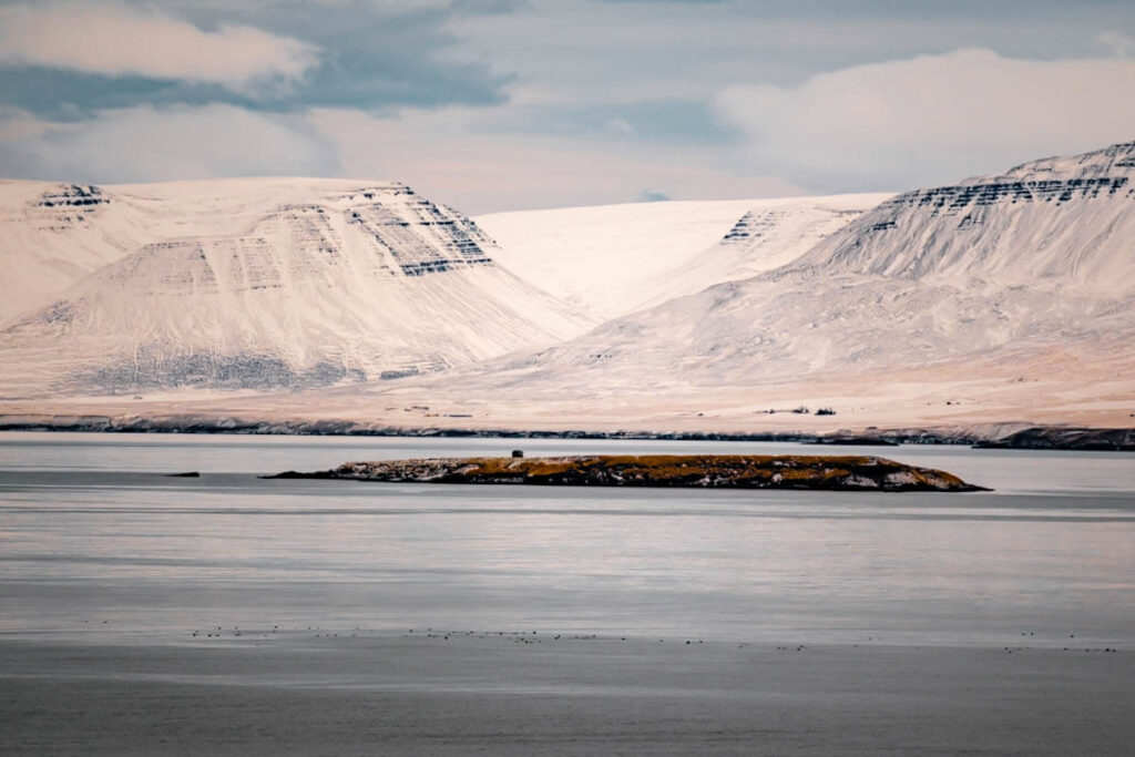 Lundey eilanden in Skagafjordur Noord IJsland Reislegende