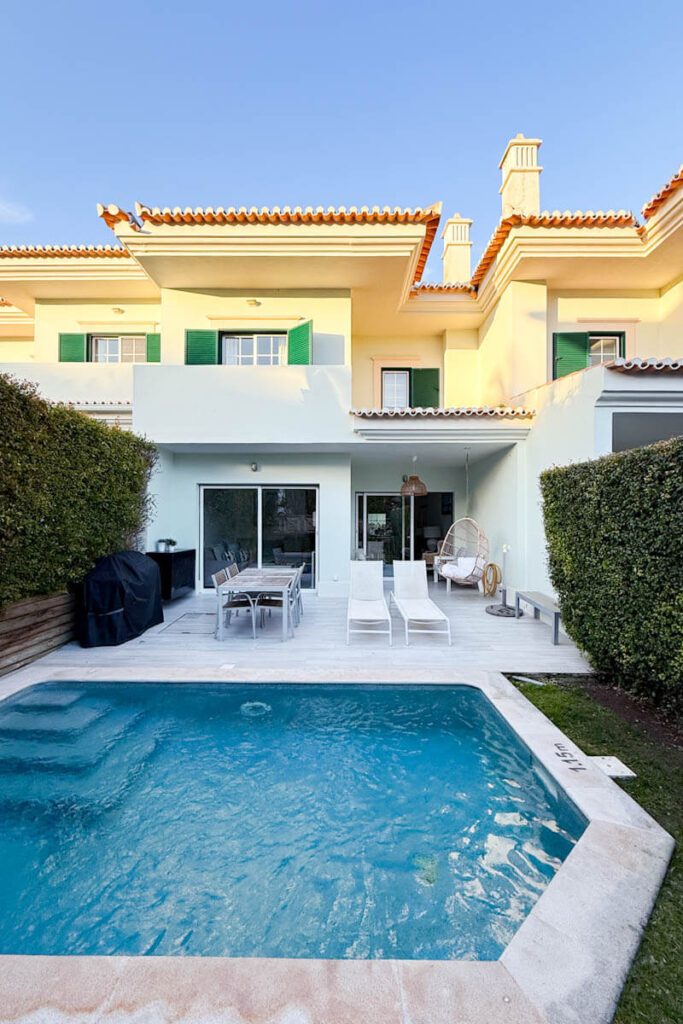 Eigen zwembad townhouse superior Martinhal Quinta do Lago Portugal Reislegende